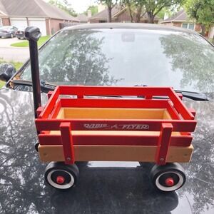 Radio Flyer 12 Inch Toy/Doll Wagon Red Mini Wagon Display Decor